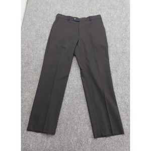 Ballin Pants Mens 35 Black Super 120s‎ Wool Dress Flat Front Comfort EZE